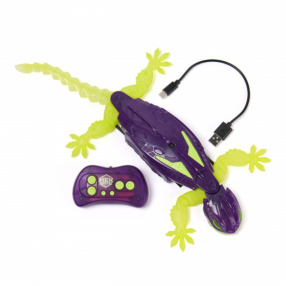 Spin Master HEX BOTS RC FOSFORESKUJÍCÍ GEKON LEZOUCÍ PO STĚNÁCH
