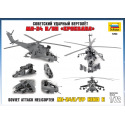 Zvezda Model Kit vrtulník 7293 - MIL MI-24V/VP Hind E (1:72)