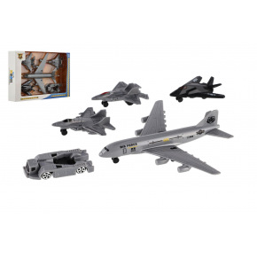 Teddies Sada letadel 5ks plast na volný chod v krabičce 23x15,5x4cm