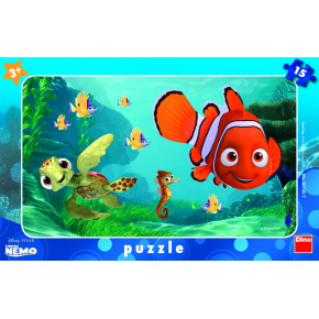 Dino detské puzzle Disney WD Nemo a korytnačka 15D