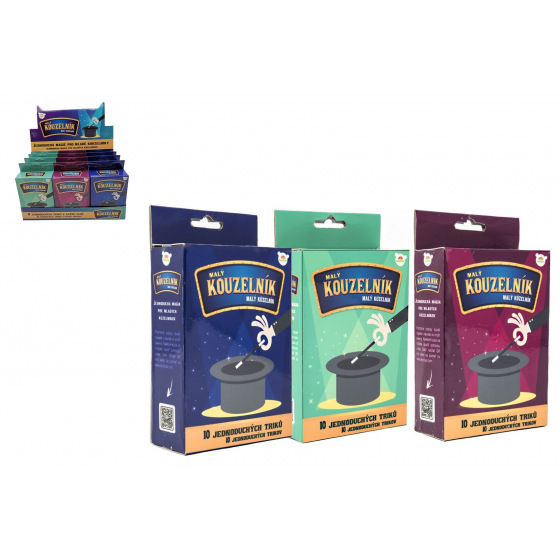 Teddies Kouzla 3 druhy v krabičce 11x18x4,5cm