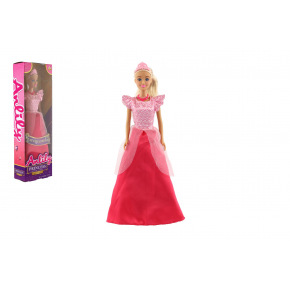 Teddies Bábika princezná Anlily plast 28cm červená v krabici 10x32x5cm