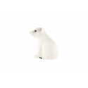 Medvěd lední mládě zooted plast 4cm 