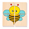 Woody Mini puzzle Lienka v drevenej krabici