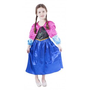 Rappa Detský kostým princezná zimné kráľovstvo - Anna (S)