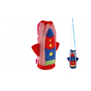Teddies Obal plyšový na dětskou lahev raketa plyš 12x22cm 2 barvy 0+ Teddies Obal plyšový na dětskou lahev raketa plyš 12x22cm 2 barvy 0+