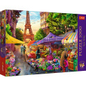 Trefl Puzzle Premium Plus - Teatime: Blumenmarkt, Paris 1000 Teile 68,3x48cm in einer Box 40x27x6cm