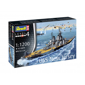 Revell Starter Kit loď 75183 - Battleship USS New Jersey (1:1200)
