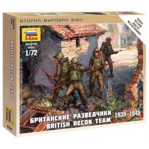 Zvezda Wargames (WWII) figurky 6226 - British Recon Team (1:72)