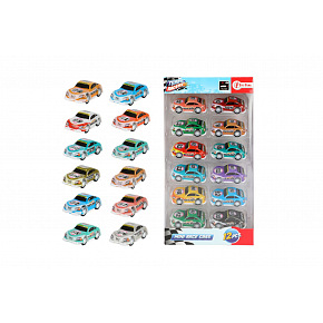 Teddies Auto mini závodní 12ks plast 5cm na zpětné natažení v krabičce 13x25x3,5cm Teddies Auto mini závodní 12ks plast 5cm na zpětné natažení v krabičce 13x25x3,5cm
