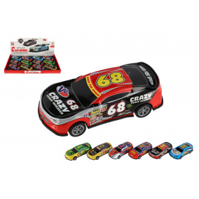 Teddies Auto wyścigowe metal/plastik 10cm z napędem wstecznym mix rodzajów