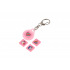 PIXIE CREW Klíčenka, růžová, Glitternox  4 multipixely