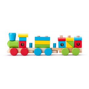 Woody Drewniany składany pociąg towarowy Woody - dwa wagony