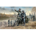 Zvezda Model Kit military 3632 - German R-12 Heavy Motorcycle with Rider (1:35)