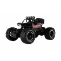 Auto RC Off-Road plast 26cm 27MHz dobíjecí pack+baterie se světlem červené v krabici