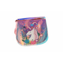 Teddies Kabelka/Taška duhová jednorožec plast 4 barvy 17x15x3cm