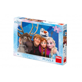 Dino Puzzle Ľadové kráľovstvo / Frozen Selfie 24 dielikov 26x18cm v krabici 27,5x19x4cm