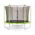 CROSS Trampolína CROSS se sítí, zelenočerná, 306x306x250cm