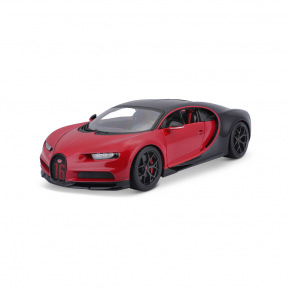 Bburago - Auta HOBBY, Bugatti Chiron Sport, červeno-černá, 1:18