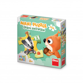 Dino PRVNÍ HRANÍ: LESNÍ ZVÍŘÁTKA 15 maxi Puzzle