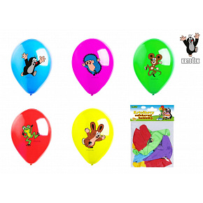 Balonek/Balonky nafukovací Krtek + kamarádi 12" průměr 30 cm 5ks v sáčku 13,5x18cm karneval Balonek/Balonky nafukovací Krtek + kamarádi 12" průměr 30 cm 5ks v sáčku 13,5x18cm karneval