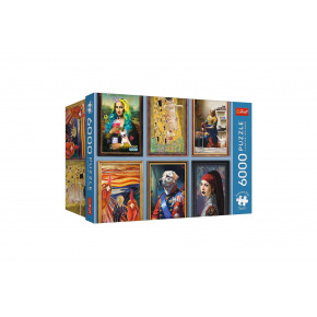 Trefl Puzzle Premium Plus: Fun Art Collection 6000 dílků 136,4x132,6cm v krabici 35x24x18cm