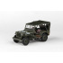 Abrex Cararama 1:43 - 1/4 Ton Military Vehicle Soft Top - Military Green