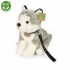 Rappa Plüschhund Husky sitzend mit Leine 28 cm ECO-FRIENDLY