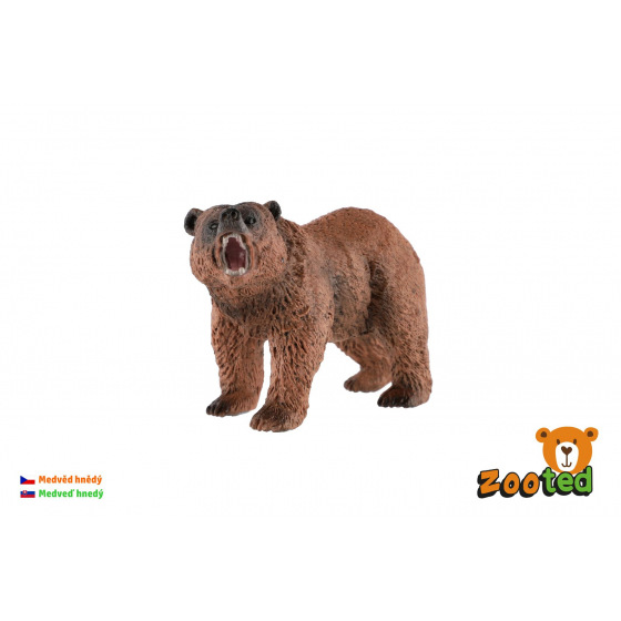 ZOOted Medvěd hnědý zooted plast 12cm 