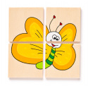Woody Mini puzzle Lienka v drevenej krabici