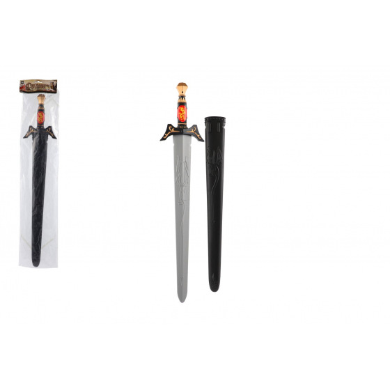 Teddies Meč rytířský s pouzdrem plast 70cm v sáčku