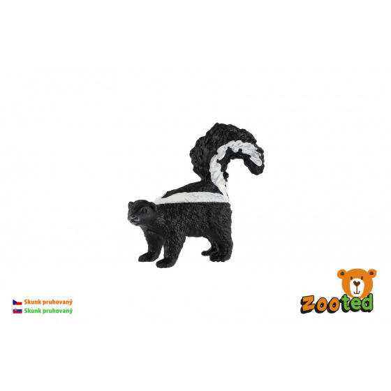 ZOOted Skunk pruhovaný zooted plast 5cm 