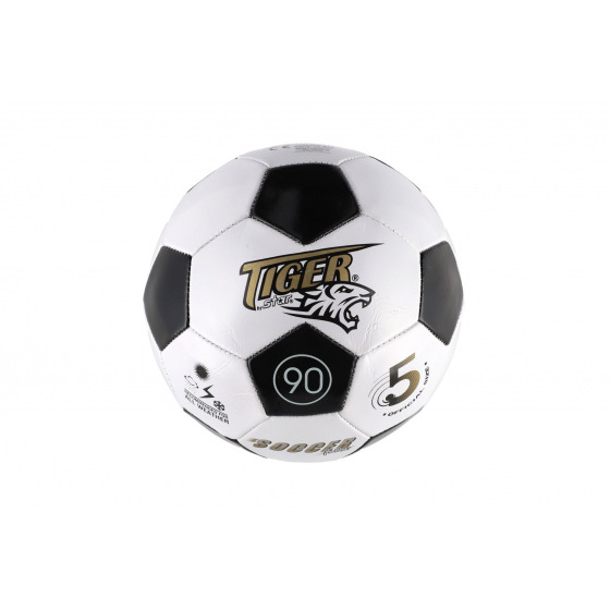 Teddies Fußball genähtes Leder 23cm Gr. 5 schwarz-weiße im Beutel