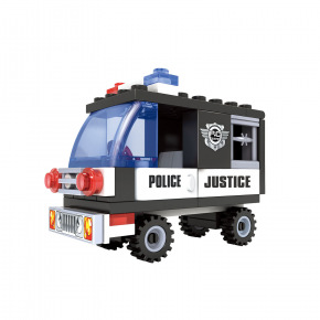 Rappa Kompatibilní stavebnice BLOXO policie auto 48 ks