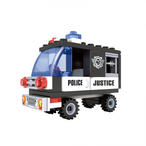 Rappa Kompatibilní stavebnice BLOXO policie auto 48 ks