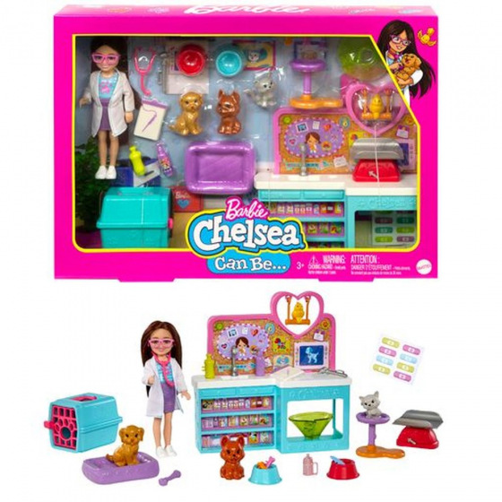 Mattel Barbie CHELSEA VETERINÁŘKA HERNÍ SET