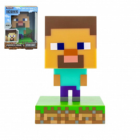 Lampička Steve Minecraft na baterie v krabičce 10,5x14x9cm