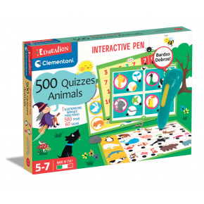 Clementoni Interaktívne pero - 500 kvízov - zvieratká Clementoni Interaktívne pero - 500 kvízov - zvieratká
