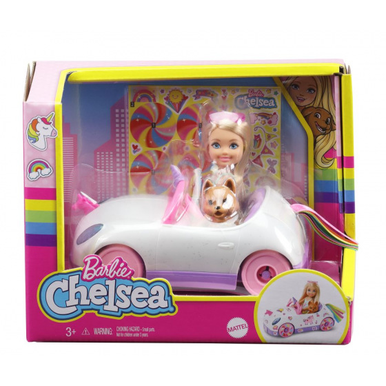Mattel Barbie CHELSEA I KABRIOLET Z WYPOSAŻENIEM
