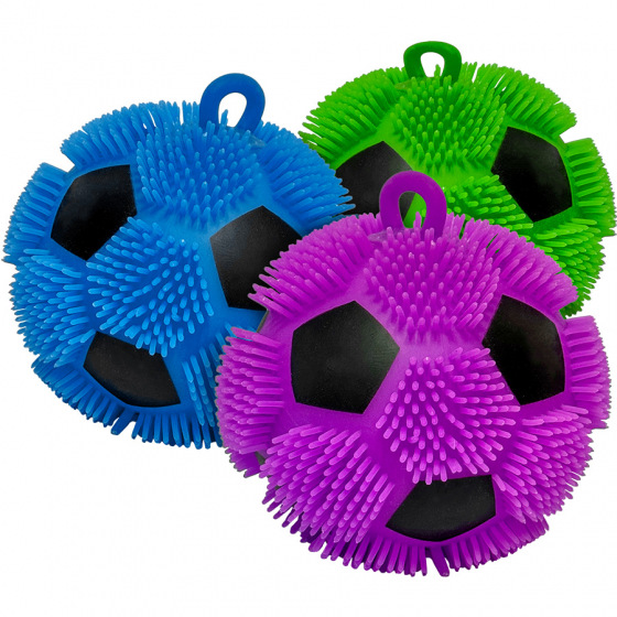 GLUMI Střapatý fotbalový míč se světlem