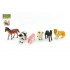 Teddies Zvířátka farma 6ks plast 9cm v sáčku