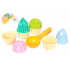 Teddies Sandset Eiscreme aus Kunststoff Schaufel 15cm + Sandformen 2 Farben