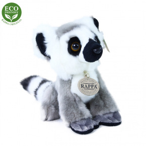 Rappa Plyšový lemur sedící 18 cm ECO-FRIENDLY