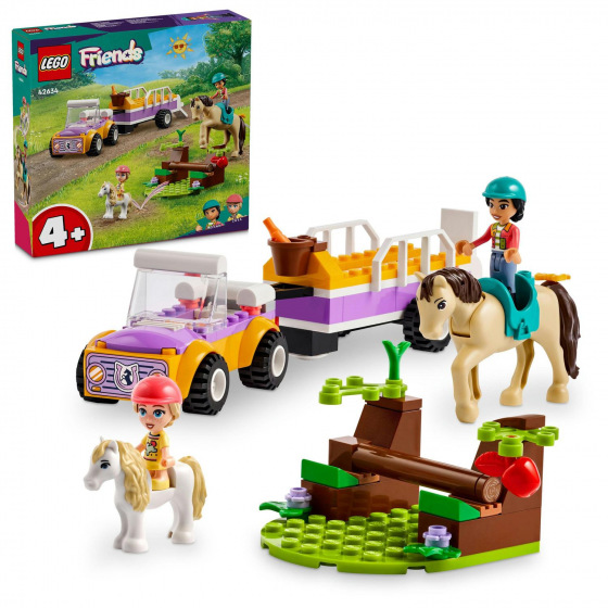 LEGO Friends 42634 Pferde- und Ponyanhänger