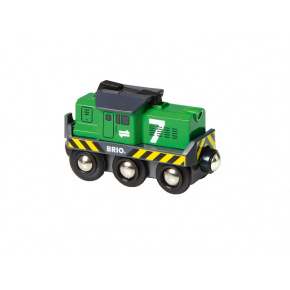 Brio 33214 Elektrická mašinka lokomotíva zelená, batéria AA nie je súčasťou balenia