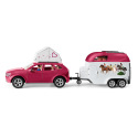 Schleich 42535 Dobrodružné auto s přívěsem a koněm