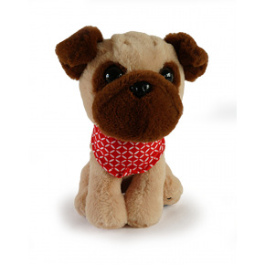 Mac Toys Plyšový pes, 21 cm, béžový