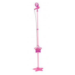Simba MMW Ružový mikrofón so stojanom, aj pre MP3