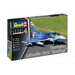 Revell Plastic ModelKit letadlo 03843 - Eurofighter "Luftwaffe 2020 Quadriga" (1:72)