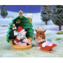 Sylvanian Families 5822 Domeček s vánočním stromečkem a baby figurky